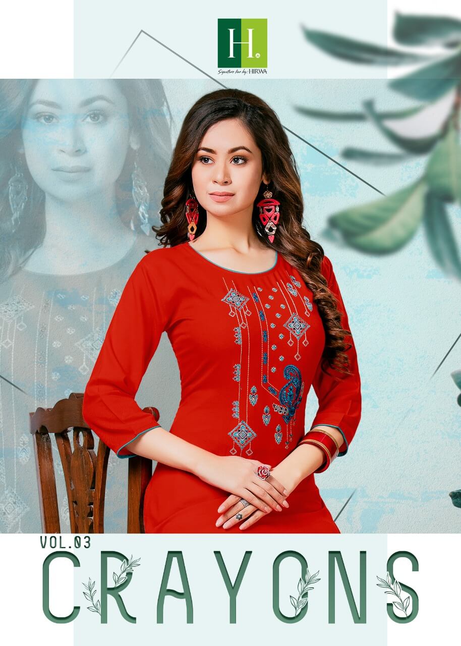 HIRWA KURTI CRAYONS VOL 3